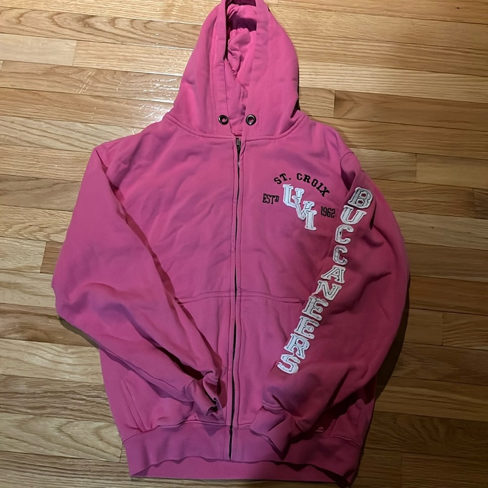 College House pink St Croix hoodie